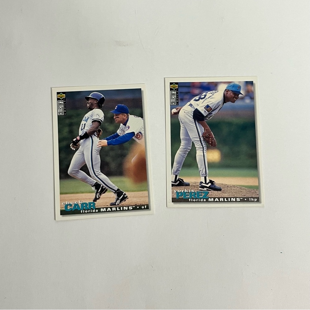 vintage baseball cards florida marlins lot of 2‎ scrapbooking crafts journal 17